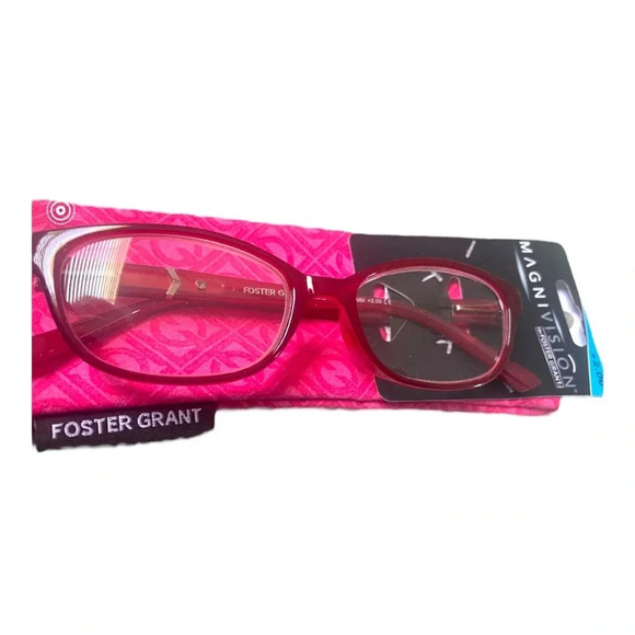 NWT Foster Grant Magnavision Women’s Reading Reader Glasses with Case +2.00 - Picture 5 of 7